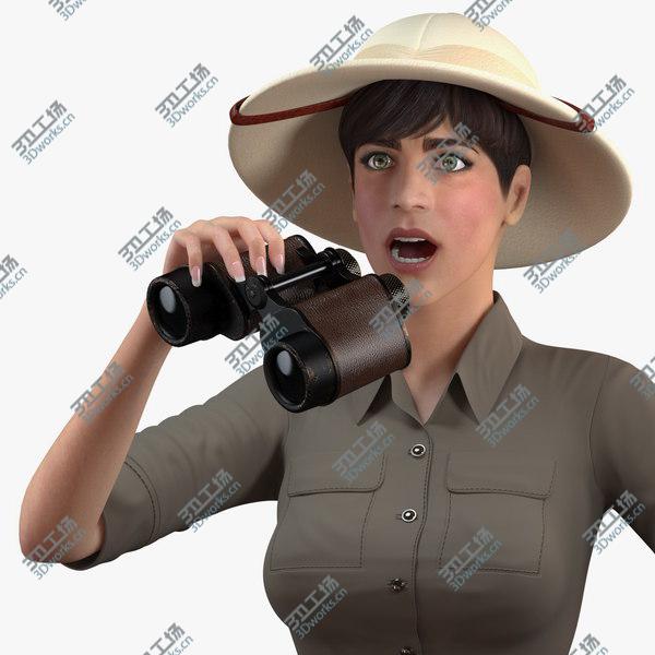 images/goods_img/20210312/3D Women in Zookeeper Clothes Rigged model/1.jpg